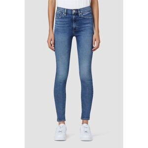 Hudson Jeans Barbara Super Skinny Denim Stretchy Jeans In Adored Wash Sz 28
